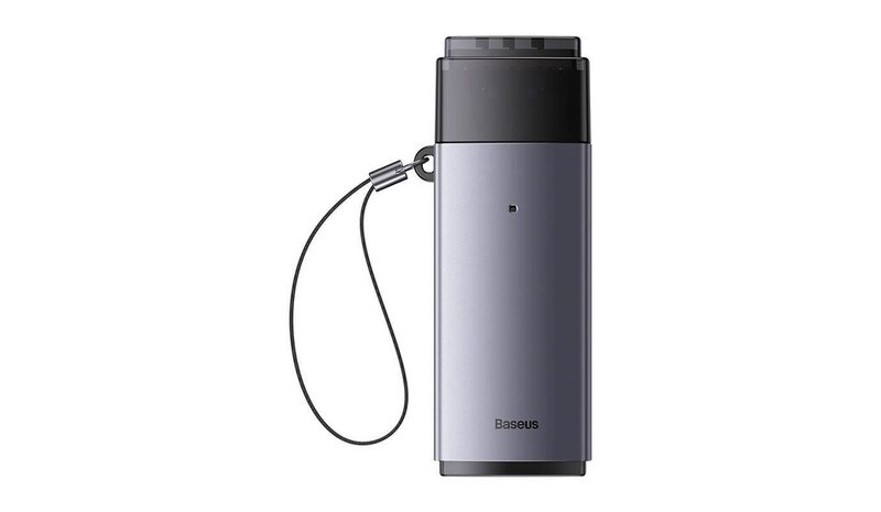 Kortinlukija SD/TF USB Lite Series, harmaa