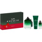 Setti Coach Green miehille: Eau de Toilette (EDT), 100 ml + suihkugeeli, 100 ml + Eau de Toilette (EDT), 15 ml