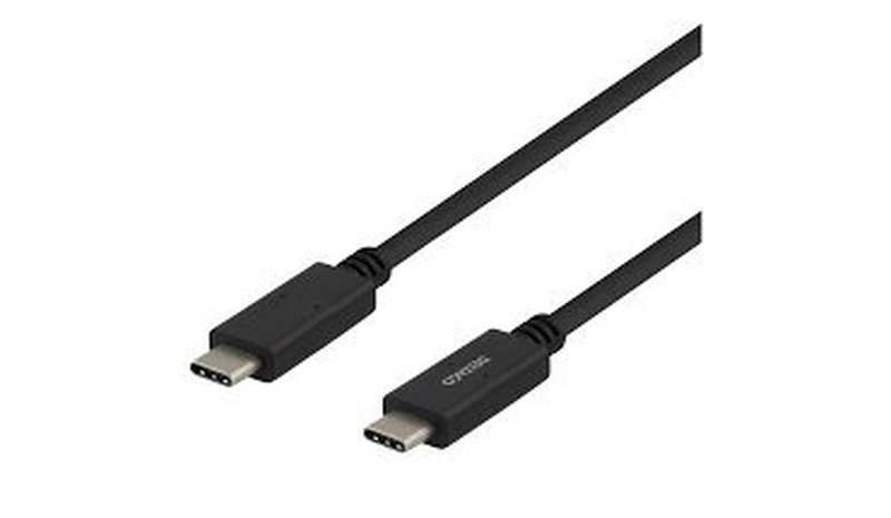 Kaapeli DELTACO USB 2.0, tyyppi C - tyyppi C, 1 m, musta / USBC-2001M