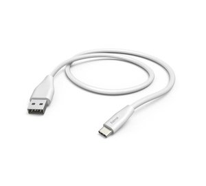 USB-kaapeli - HAMA - 00201596 - 1,5 m - USB 2.0 - USB A - USB C - Valkoinen