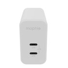MOPHIE WALL ADAPTER DUAL USB-C - PD 67W GAN WHITE