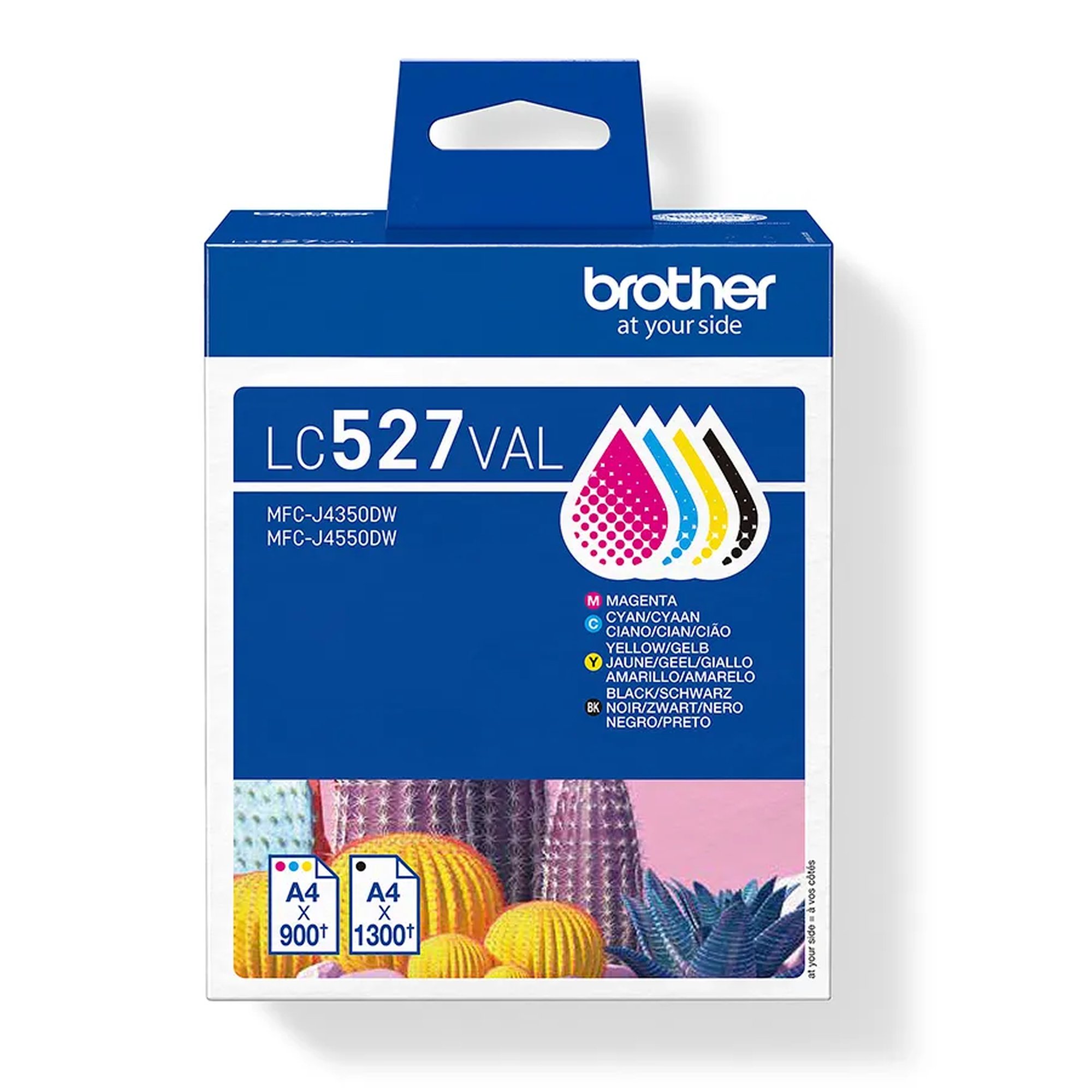 Brother LC527VAL -mustekasettipakkaus, monivärinen, 4 kpl