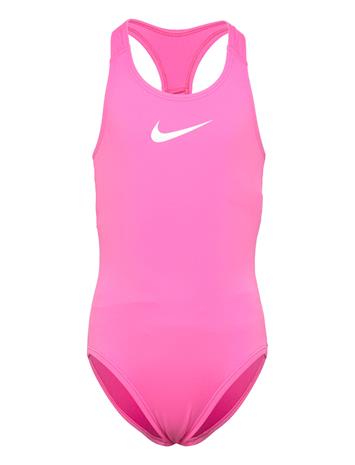 NIKE SWIM Nike Essential Racerback Piece Sport Swimsuits Black NIKE SWIM