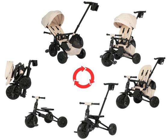 Qplay Nova Max kolmipyörä, beige – kuva 1/2
