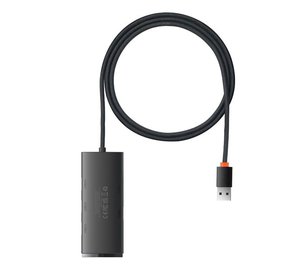 USB-A 4-porttinen USB-A 3.0 5Gb/s adapteri Lite-sarja, musta