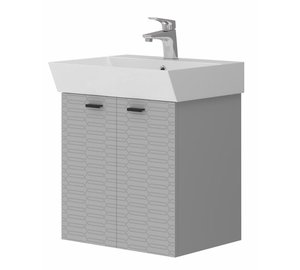 Kylpyhuoneen kaappi Piccolo PC-60, harmaa