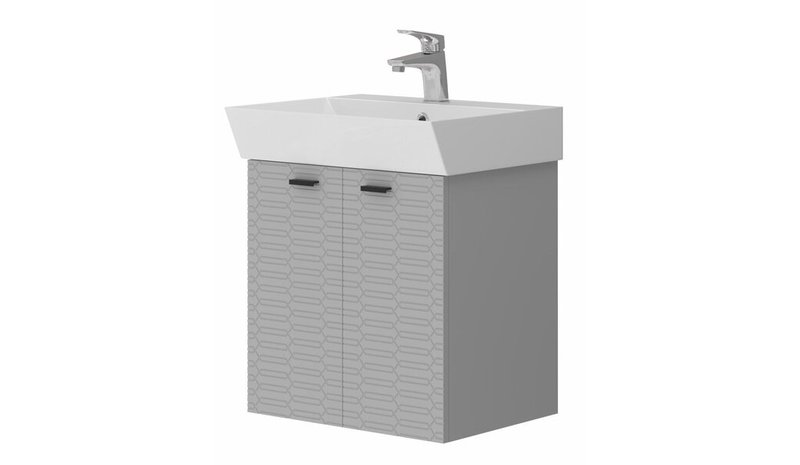 Kylpyhuoneen kaappi Piccolo PC-60, harmaa