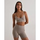 Aim'n - Ruskea - Ribbed Seamless Deep Cut Bra