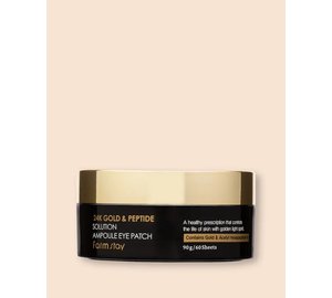 Farmstay 24K Gold & Peptide Solution Ampoule Eye Patch - 90 g / 60 sheets