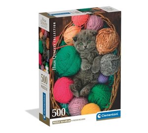 Clementoni Puzzle 500 Pcs CB High Quality Collection Fluffy Kitten