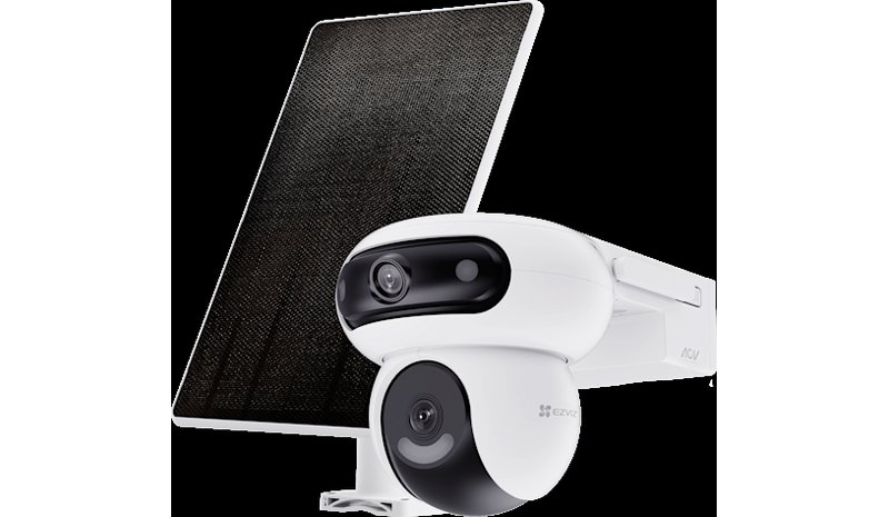 Ezviz HB90 kaksoiskamerasarja 4MP+4MP f2.8 4G IR 35m IP65 langaton PTZ-kamera valkoinen + 8W aurinkopaneeli – kuva 2/6