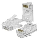 Qoltec RJ45 Cat6 UTP -läpivientiliitin, 10 kpl
