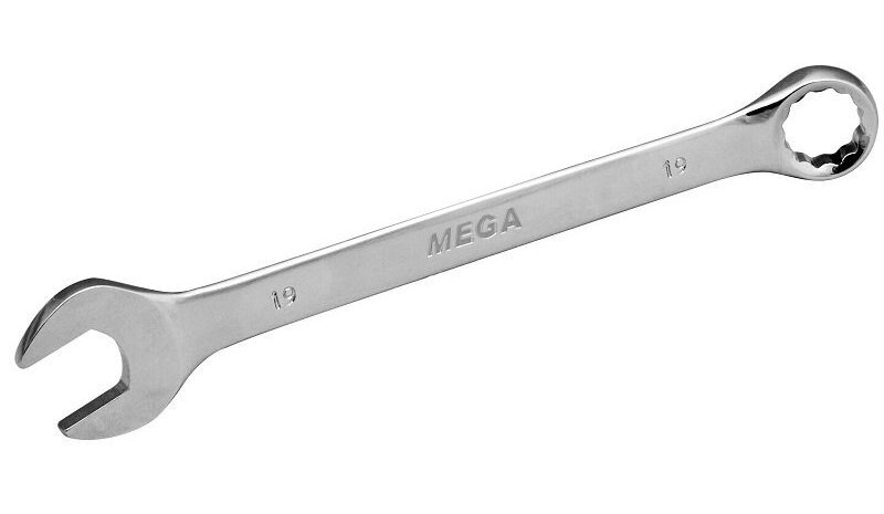 Yhdistelmäavain 13mm, tasasilmäinen, teräs Crv, Mega