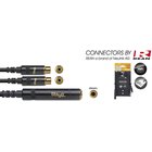 Stagg REAN 3,5 mm miniJack/f AUX TS - 2 x RCA/f 10 cm