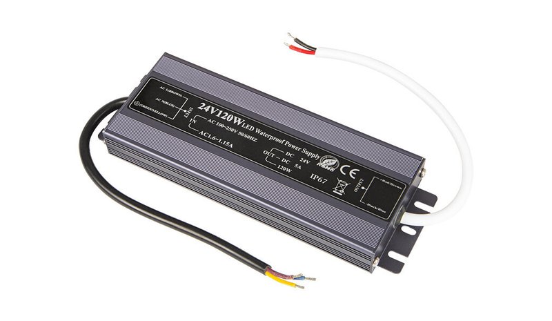 Virtalähde LED-nauhoille - 24V 5A 120W