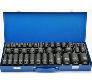 Iskukantapäät 1/2 Cr-mo, 8-32mm, 35 kpl.