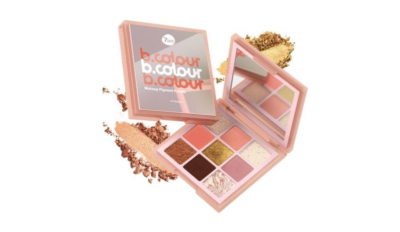 7 DAYS B.COLOUR Luomiväripaletti 9 sävyä – 01 Luxury Life, 9×1 g