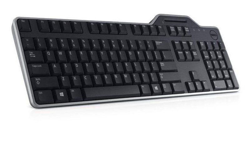 Dell RU (QWERTY) KB-813 Smartcard Reader USB Keyboard Black – kuva 1/3