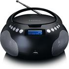 Lenco SCD-331BK Portable CD/FM/MP3 Bluetooth Player Black