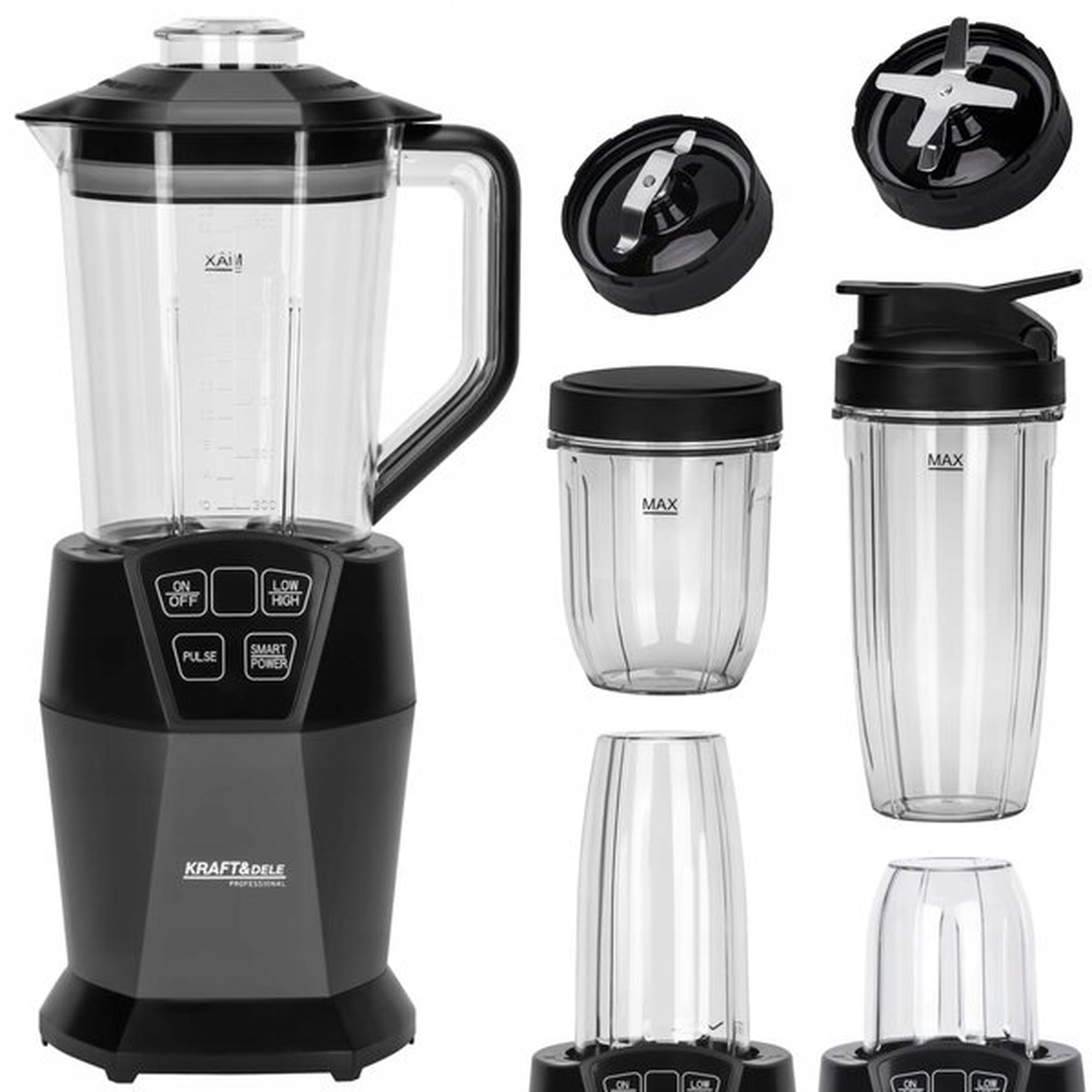 Tehosekoitin Tehosekoitin 1500ml + 800ml + 400ml 1850W KRAFT&DELE KD4149 KD4149