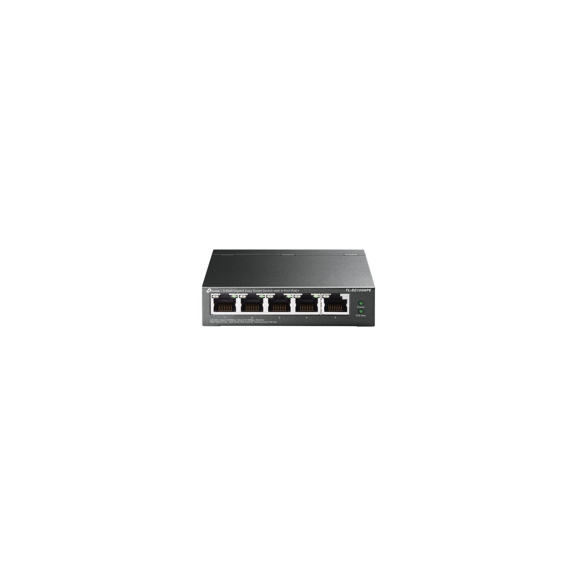 TP-Link TL-SG105MPE 5-Port Gigabit Easy Smart Switch with 4-Port PoE+