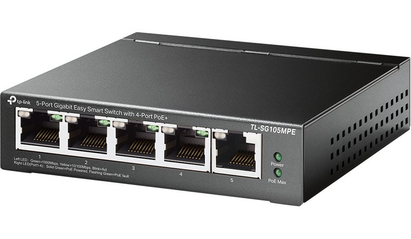 TP-Link TL-SG105MPE 5-Port Gigabit Easy Smart PoE+ Switch