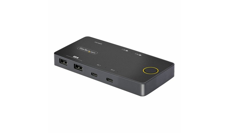 StarTech 2-Port USB-C KVM Switch with PD Pass-Through