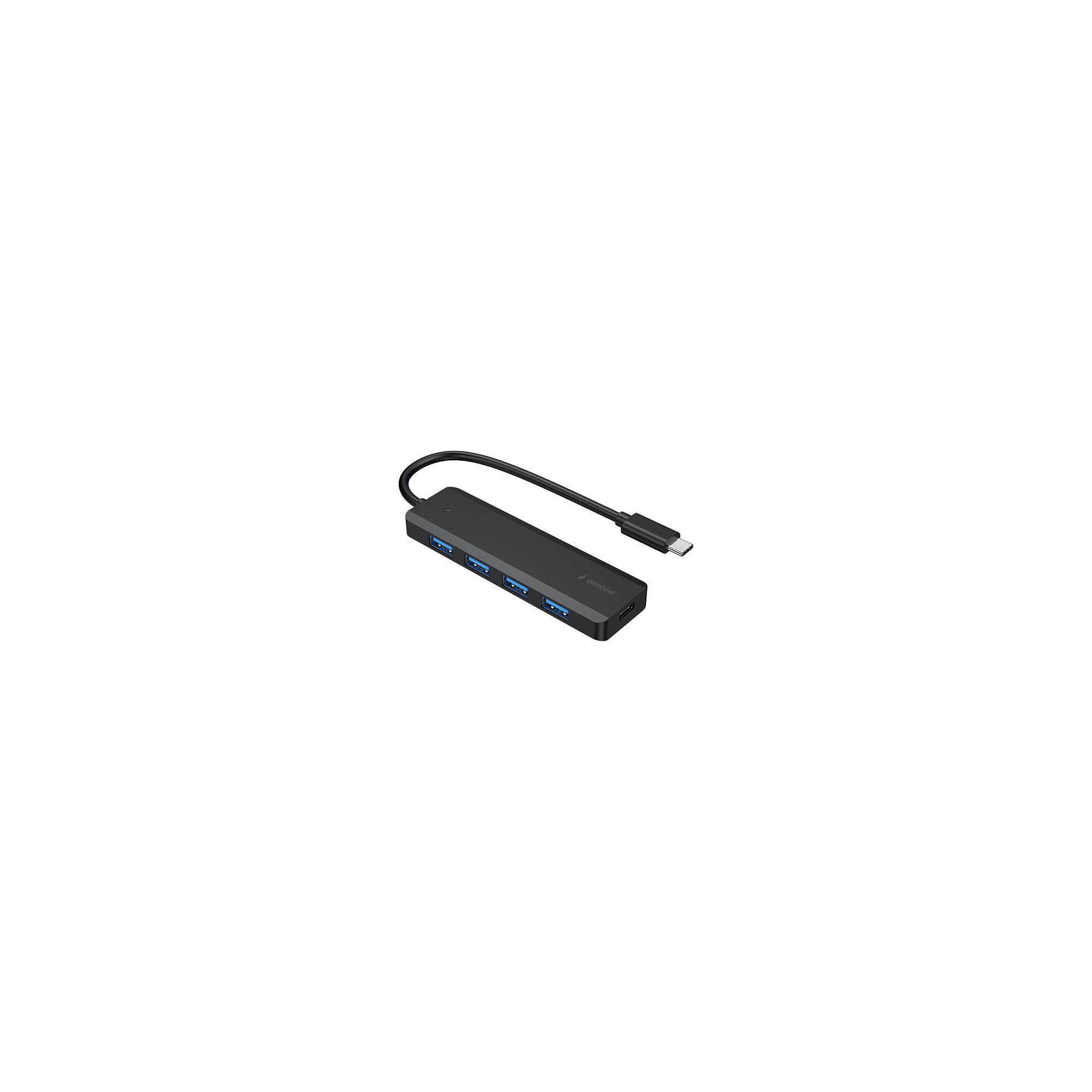 Gembird UHB-CM-U3P4P-01 - hub - type-C - 4 ports USB hub - 4 porttia - USB 3.2 - Musta