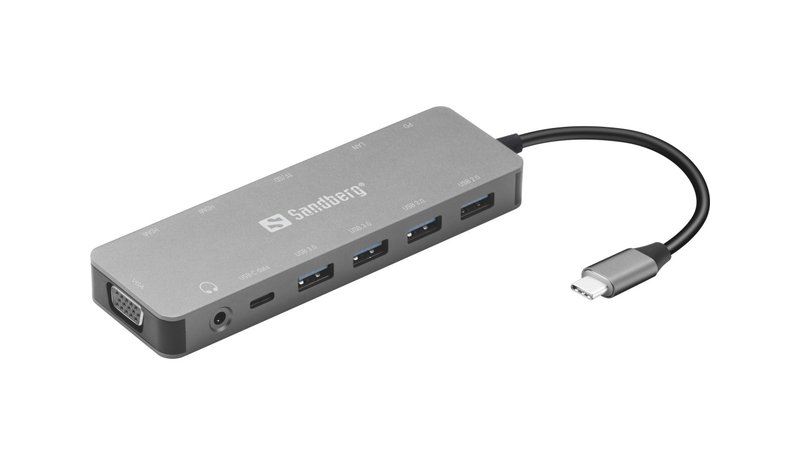 Sandberg USB-C 13-in-1 Travel Dock – kuva 2/8