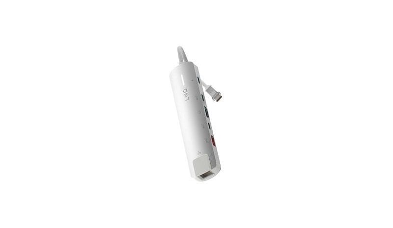 LINQ 6-in-1 Pro 140W USB-C Multiport Hub Space Grey/White