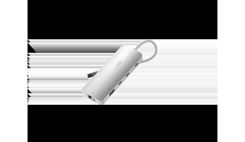 LINQ 8-in-1 8K PRO 140W USB-C Multiport Hub Space Grey – kuva 3/7