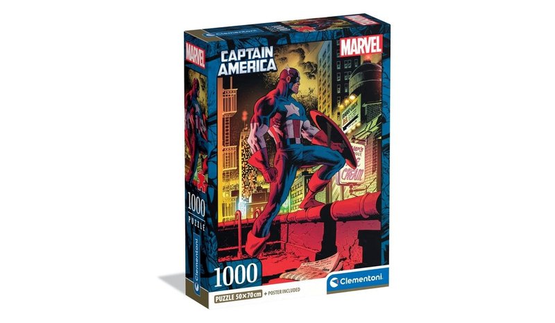 CLEMENTONI MARVEL CAPTAIN AMERICA 1000P – kuva 1/1