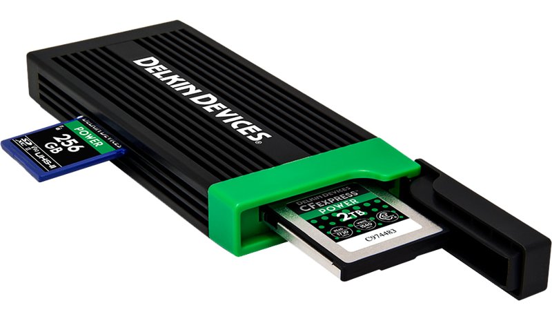 Delkin CFexpress Type B & SD UHS-II Card Reader USB-C