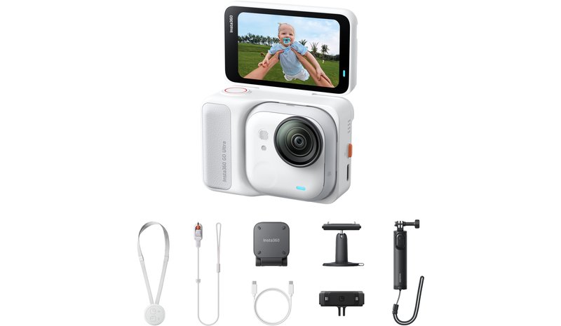 Insta360 GO Ultra Creator Bundle Action Camera White
