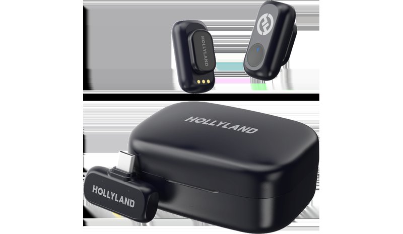 Hollyland LARK A1 Duo USB-C Wireless Microphone System with Case