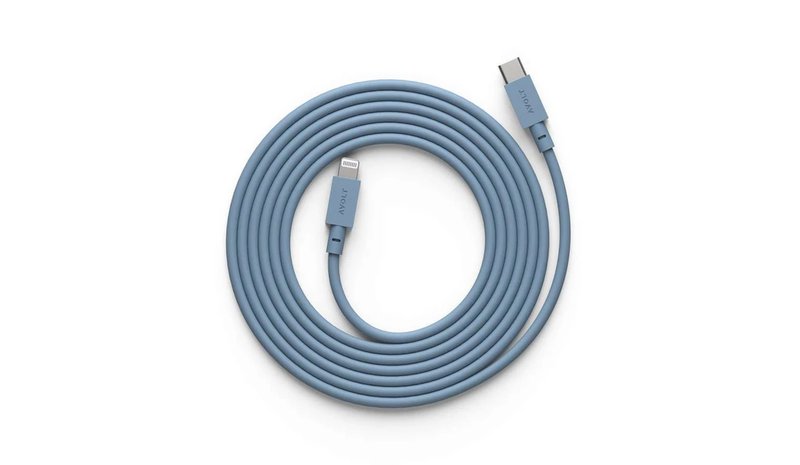 Avolt Cable 1 USB-C to Lightning Charging Cable 2m Stockholm Black