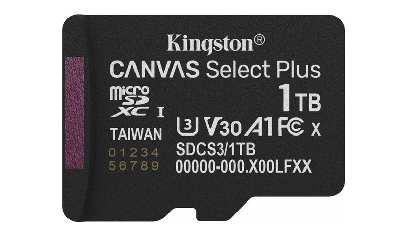 Kingston Canvas Select Plus Gen3 1TB microSDXC 150MB/s – kuva 4/5