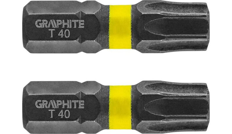 Grafiittiset iskukärjet Tx40 x 25 mm, 2 kpl.