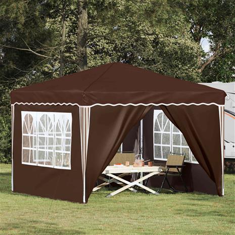 vidaXL Pop-up Juhlateltta Ruskea 288 x 288 x 245 cm Oxford-kangas