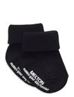 Melton Cotton Socks - Anti-Slip - Black - 13/14