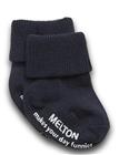 Melton Cotton Socks - Anti-Slip - Navy - 13/14