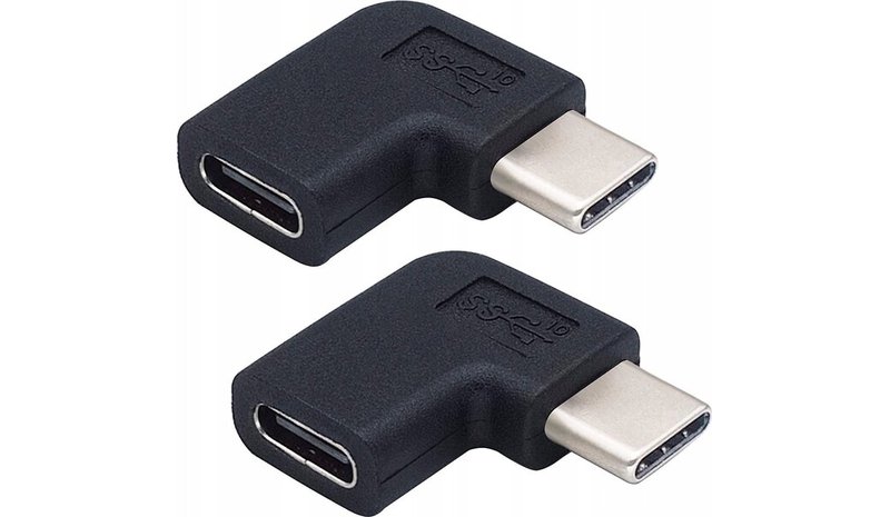 Kulma 90° Usb-c adapteri naaras-uros, 40gb/s