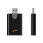Silicon Power - Muistikortinlukija. USB 3.2 Gen 1 Type-A SD /microSD UHS- ja MMC-kortit SPU3AT5REDEL300K