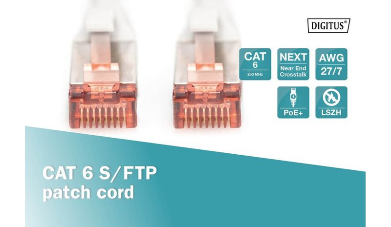 Digitus Cat 6 S/ftp Patchcord 20m harmaa (dk1644200)