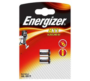 Energizer E11A -paristot, 2 kpl.