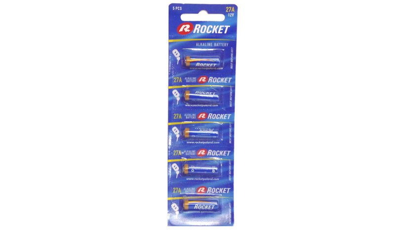Rocket Alkaline LR27 12V paristot, 5 kpl