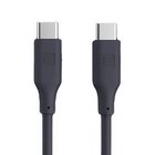 Evelatus FlexCharge III USB-C to USB-C 60W Nopea Silikoni Kaapeli 1.2M Harmaa