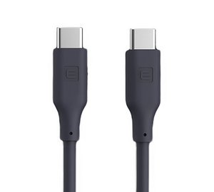 Evelatus FlexCharge III USB-C to USB-C 60W Nopea Silikoni Kaapeli 1.2M Harmaa