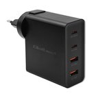 Laturi gan power pro 2xusb-c 2xusb 130w 5-20v 1.5-5a pd musta Qoltec