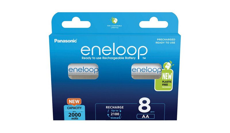 Panasonic eneloop ladattava akku AA 2000 8bp – kuva 1/2